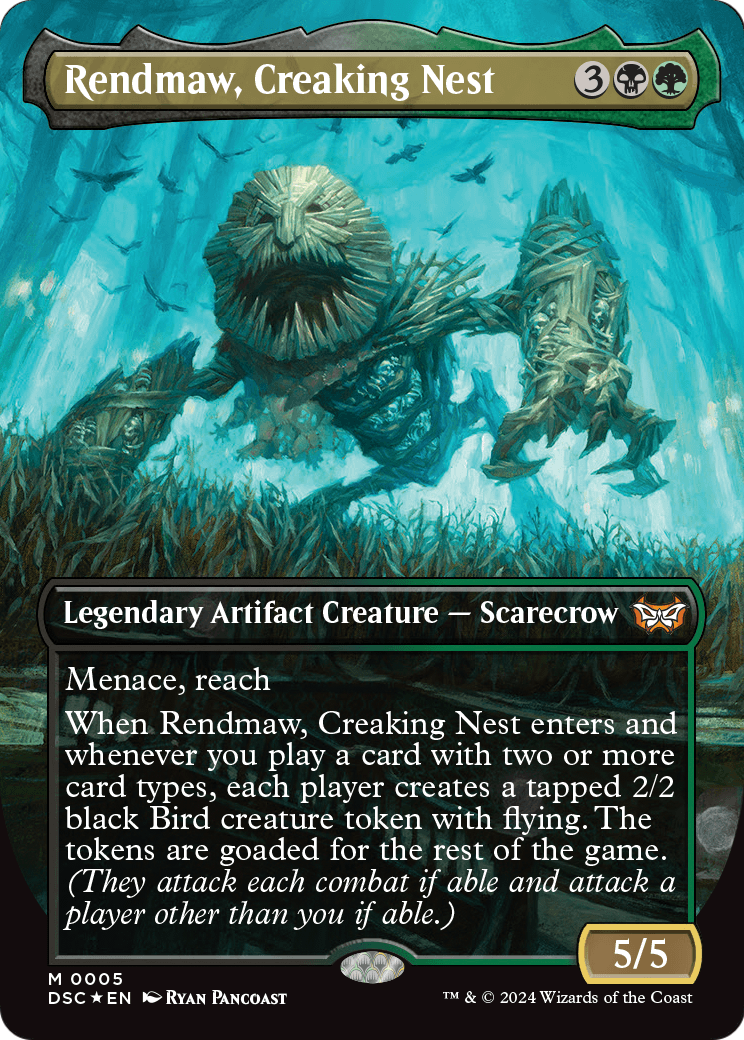 Rendmaw, Creaking Nest (Borderless) [Duskmourn: House of Horror Commander] Foil