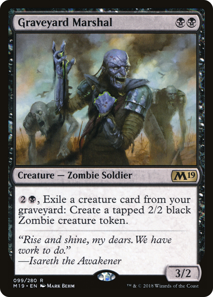 Graveyard Marshal [Core Set 2019] Foil