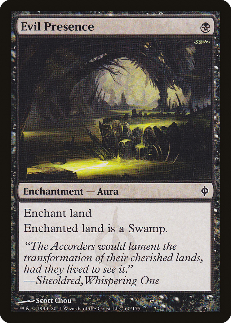 Evil Presence [New Phyrexia] Foil