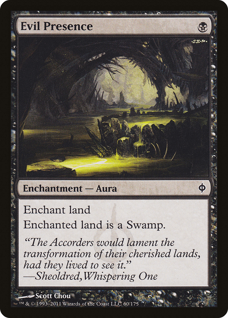 Evil Presence [New Phyrexia] Foil