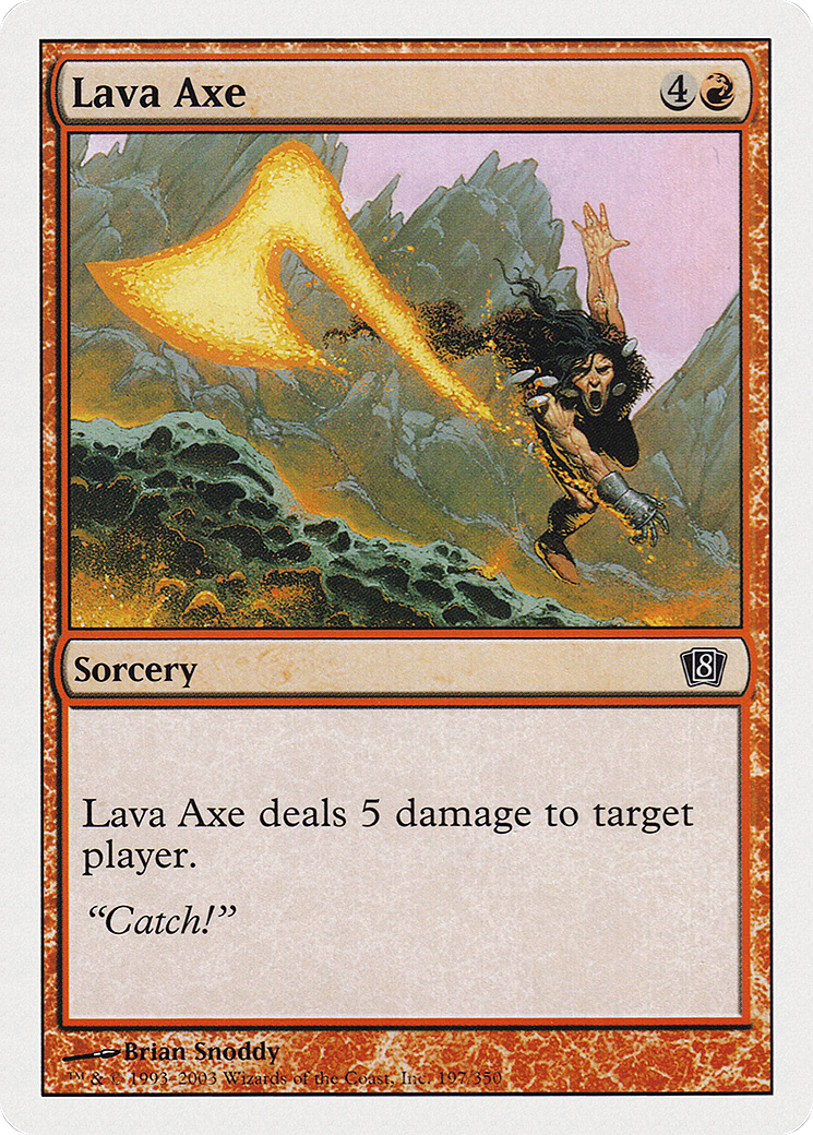 Lava Axe [Eighth Edition] Foil