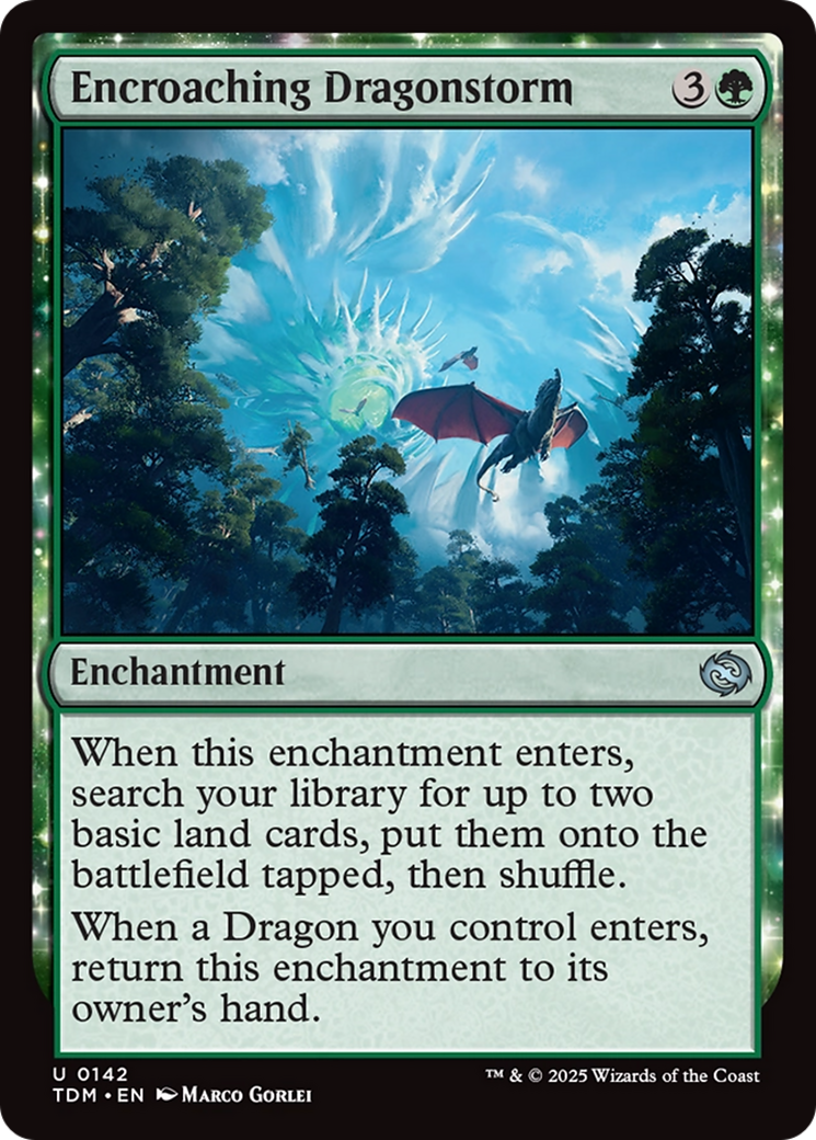 Encroaching Dragonstorm (142) [Tarkir: Dragonstorm]  Foil