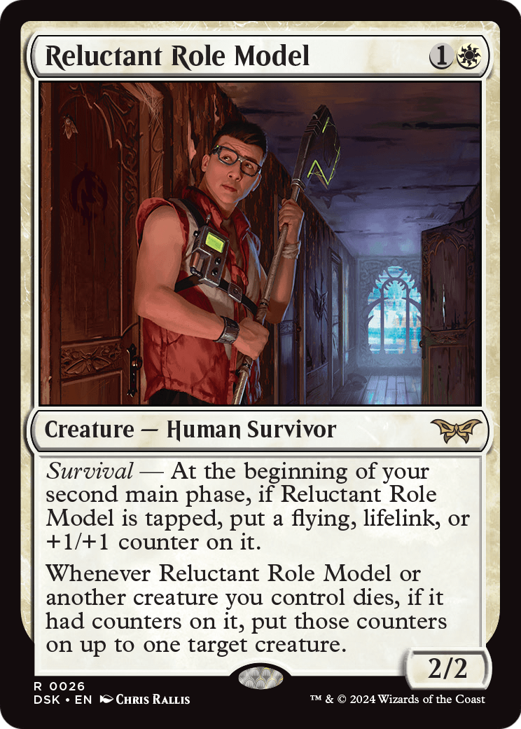 Reluctant Role Model (0026) [Duskmourn: House of Horror] Foil