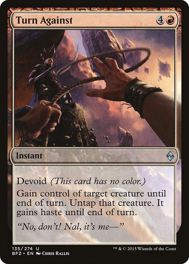 Turn Against [Battle for Zendikar] Foil