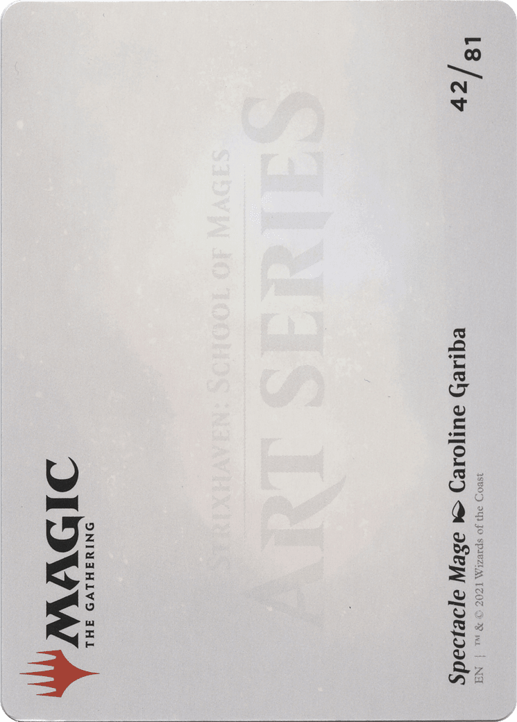 Spectacle Mage // Spectacle Mage (-042) [Strixhaven Art Series]  (Borderless) Foil