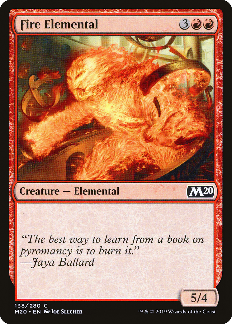 Fire Elemental [Core Set 2020] Foil