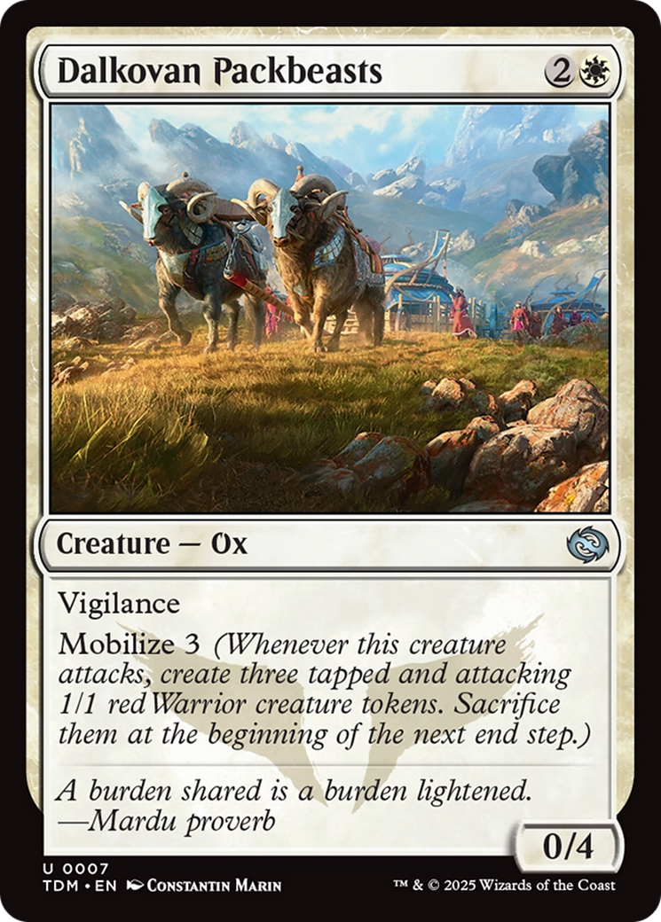 Dalkovan Packbeasts (007) [Tarkir: Dragonstorm]
