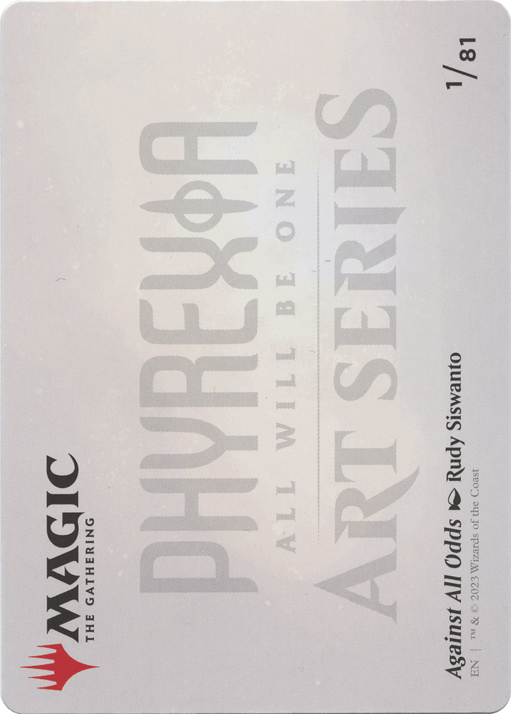 Against All Odds // Against All Odds (AONE-001) - Phyrexia: All Will Be One Art Series (Borderless) Foil