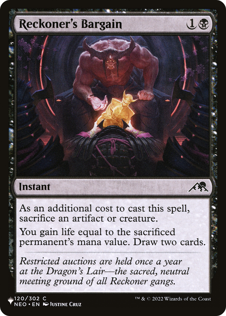 Reckoner's Bargain |  (NEO-120) [The List]
