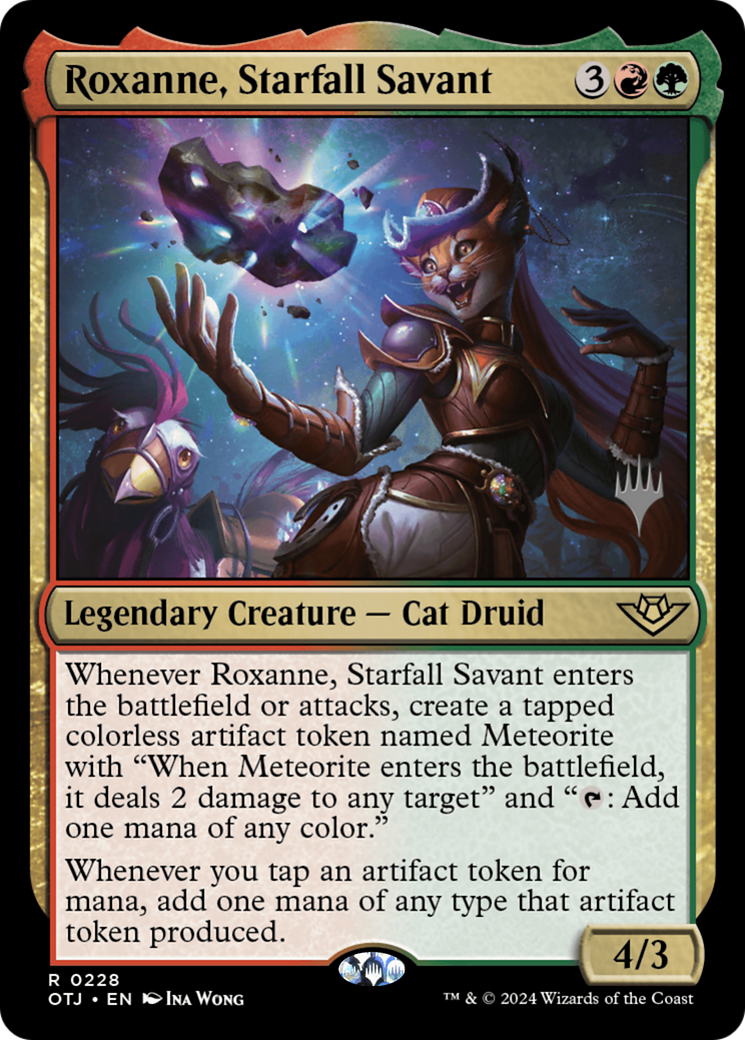 Roxanne, Starfall Savant (Promo Pack) [Outlaws of Thunder Junction Promos] Foil