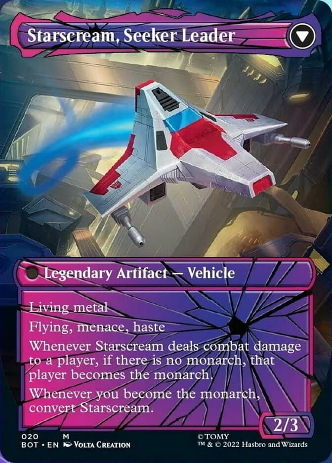 Starscream, Power Hungry // Starscream, Seeker Leader (Shattered Glass) [Transformers] Foil