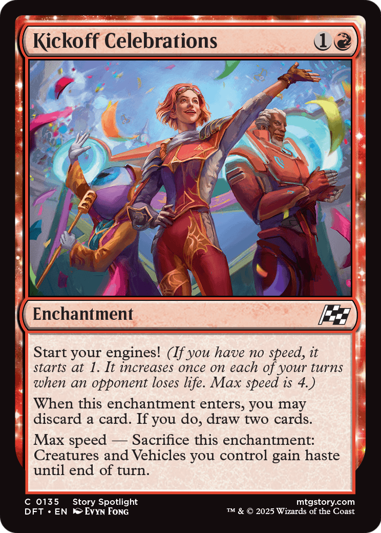 Kickoff Celebrations |  Foil (135) [Aetherdrift]