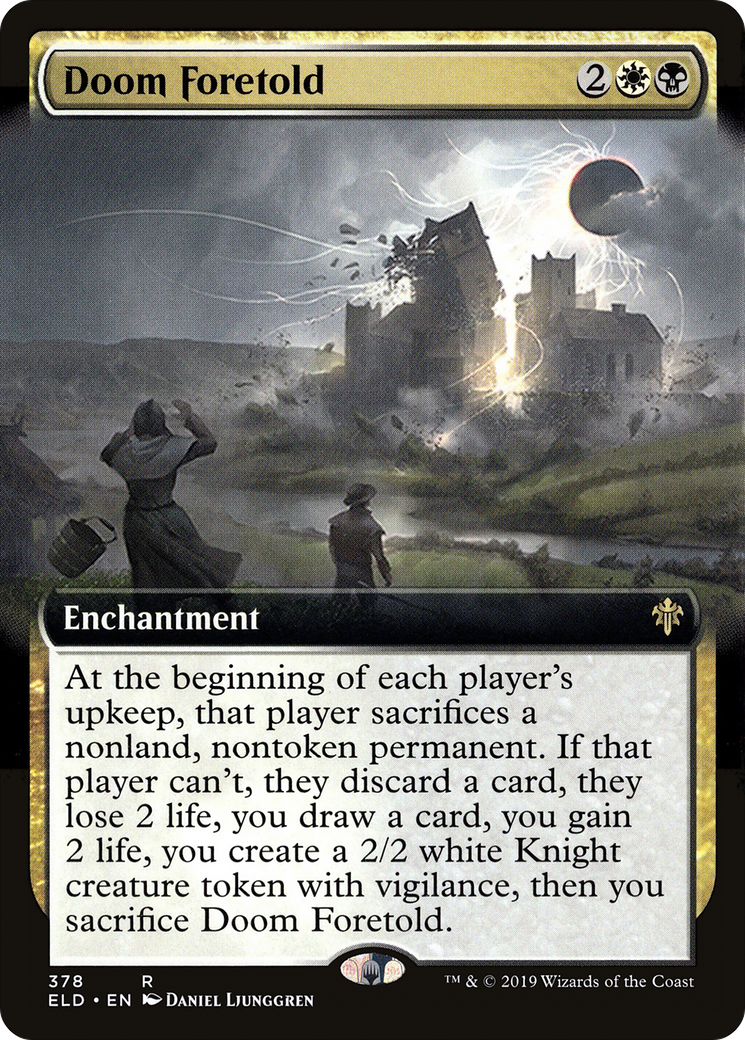 Doom Foretold (Extended Art) [Throne of Eldraine] Foil