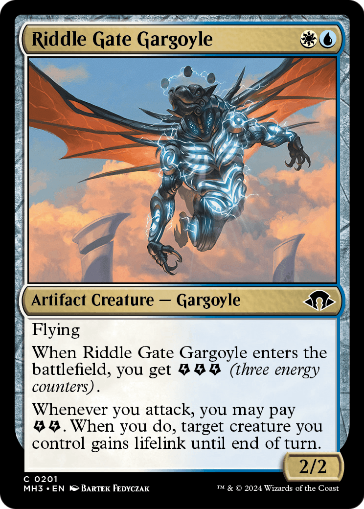 Riddle Gate Gargoyle (MH3-201) - Modern Horizons 3 Foil