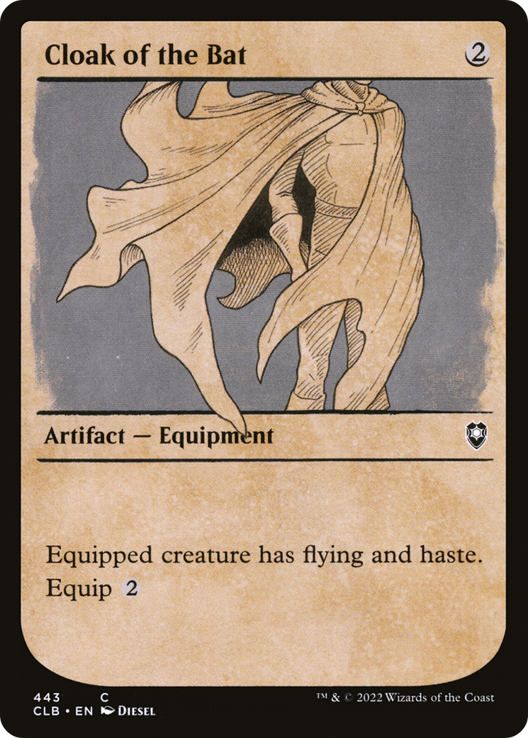 Cloak of the Bat (Showcase) [Commander Legends: Battle for Baldur's Gate] Foil