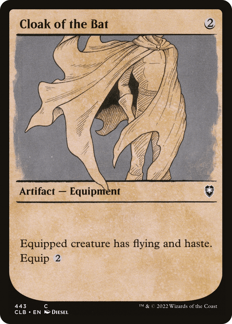 Cloak of the Bat (Showcase) [Commander Legends: Battle for Baldur's Gate] Foil