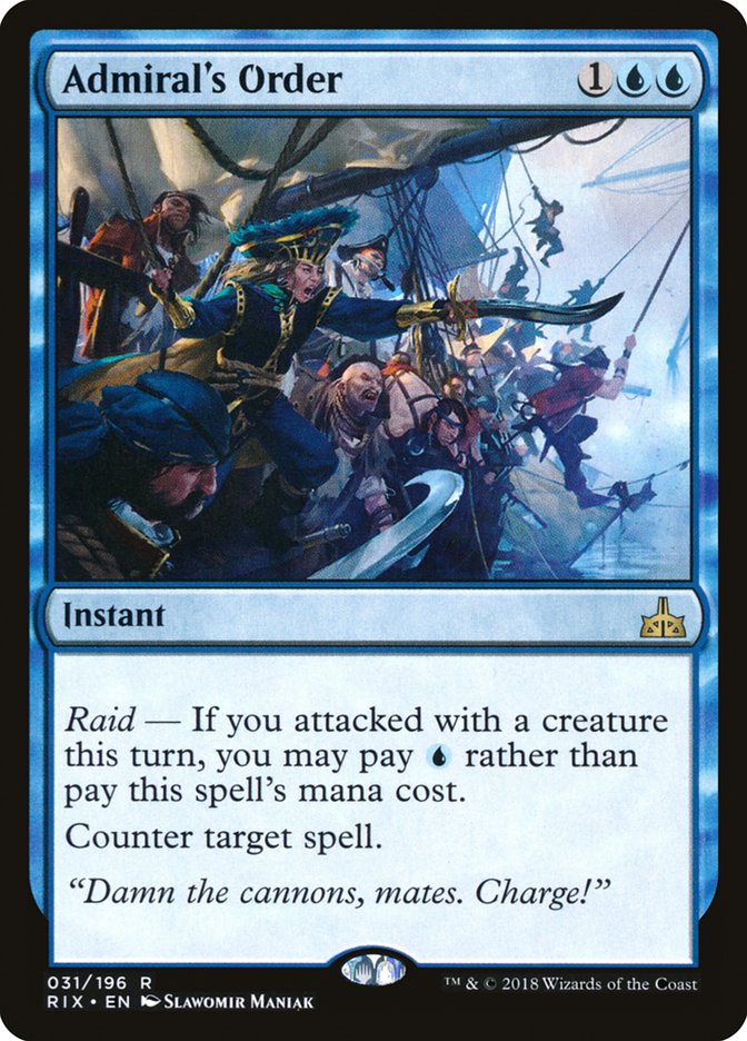Admiral's Order 31/196 (Rivals of Ixalan) 