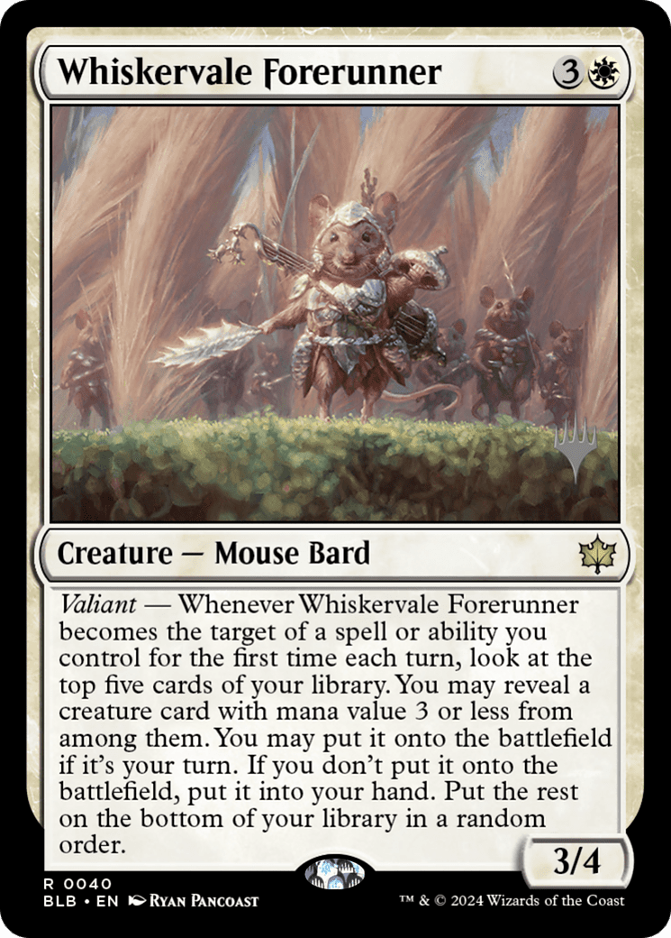 Whiskervale Forerunner (Promo Pack) [Bloomburrow Promos] Foil