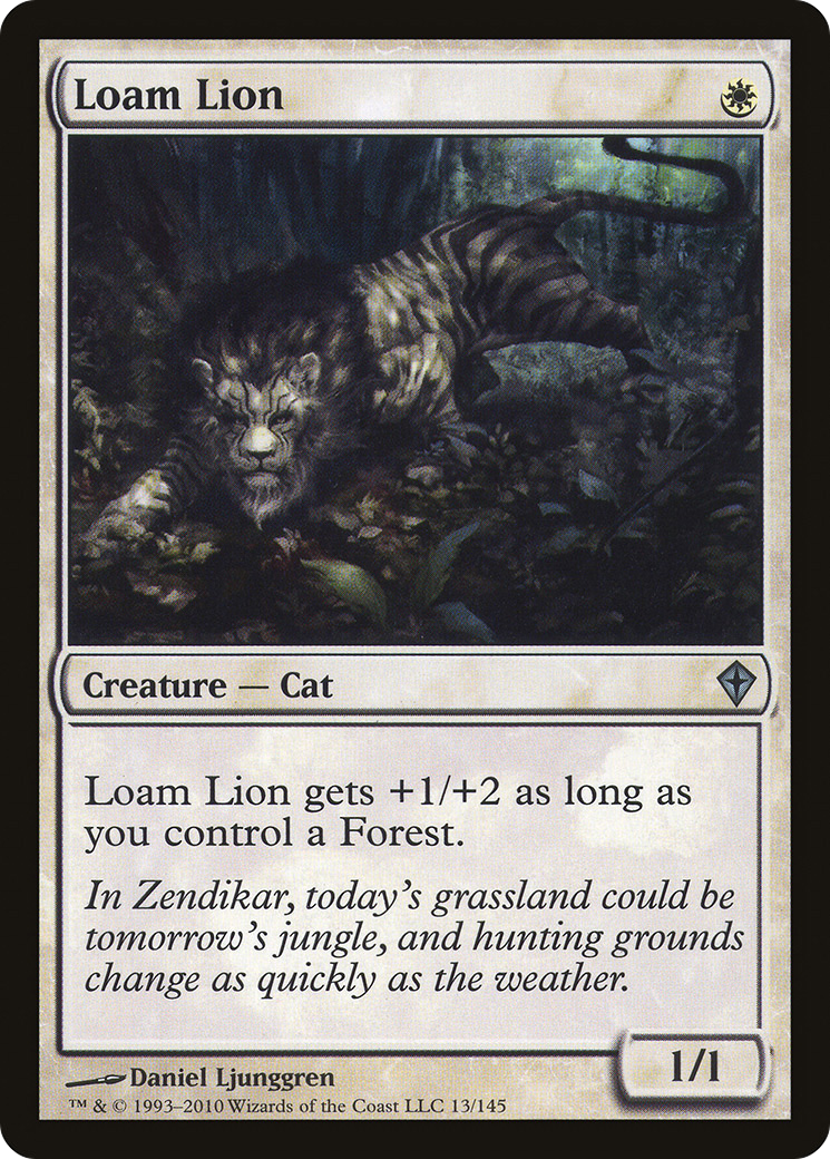 Loam Lion [Worldwake] Foil