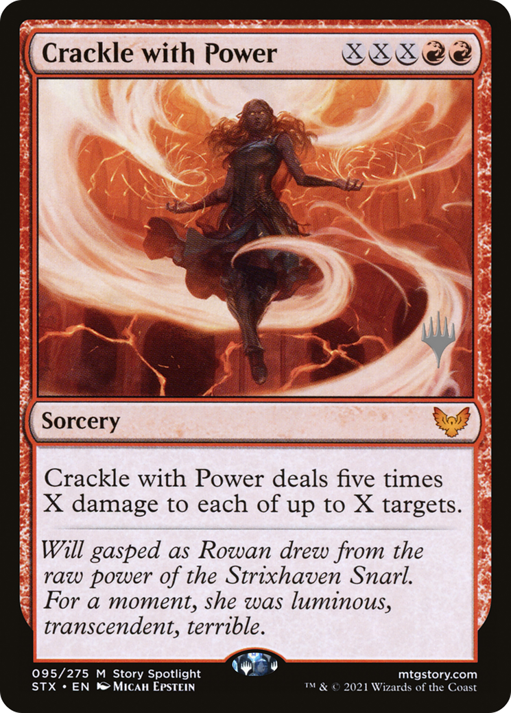 Crackle with Power (Promo Pack) [Strixhaven: School of Mages Promos] Foil