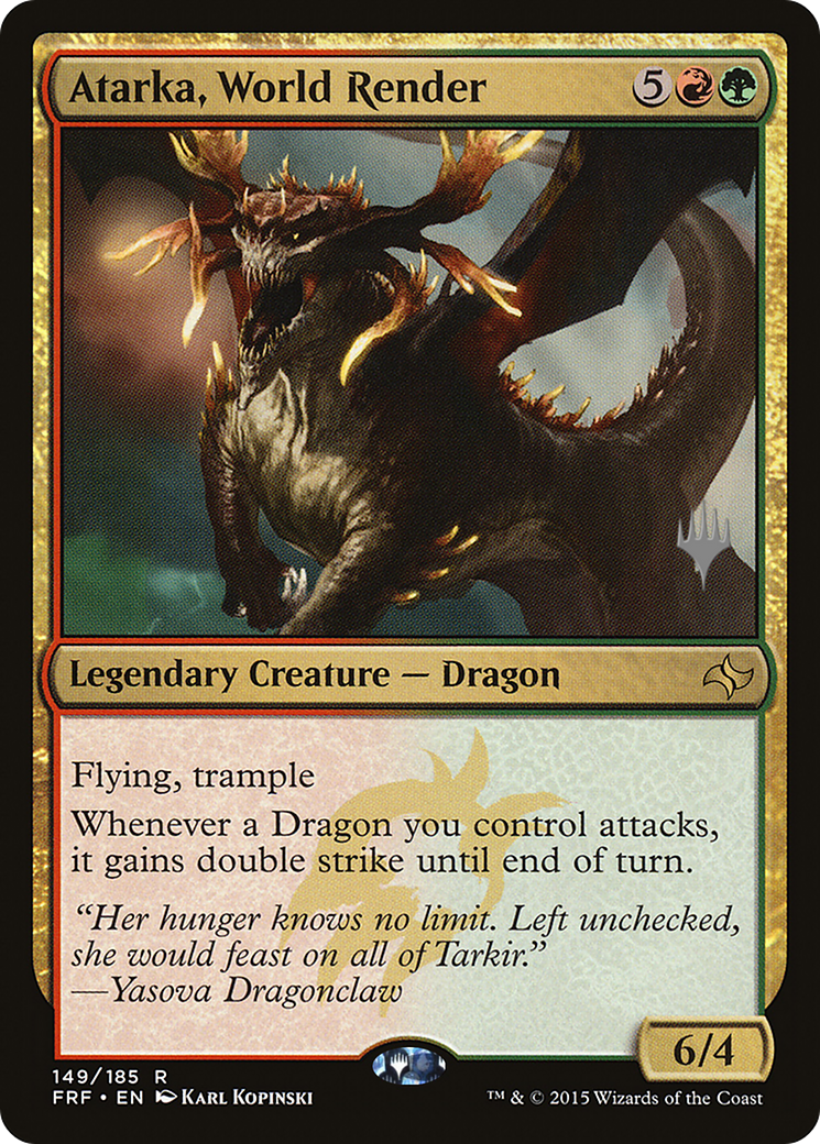 Atarka, World Render (Promo Pack) [Fate Reforged Promos] Foil
