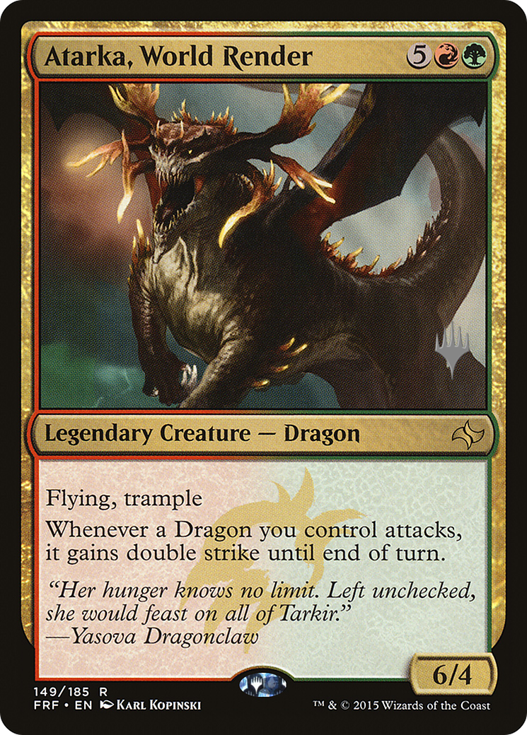 Atarka, World Render (Promo Pack) [Fate Reforged Promos] Foil