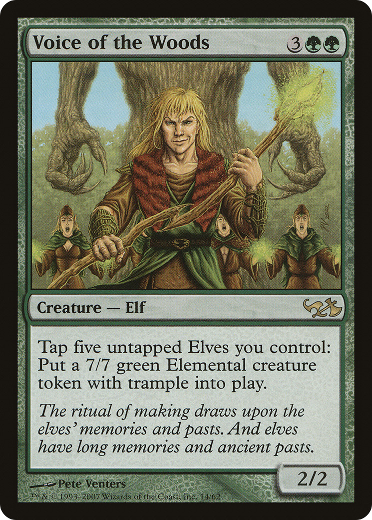 Voice of the Woods [Duel Decks: Elves vs. Goblins] Foil