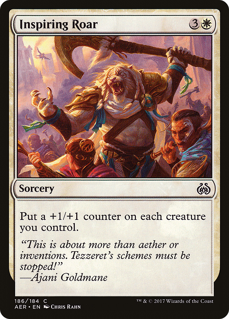 Inspiring Roar (186) [Aether Revolt]  Foil