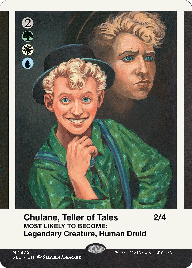 Chulane, Teller of Tales // Chulane, Teller of Tales (1875) [Secret Lair Drop]  (Borderless) Foil