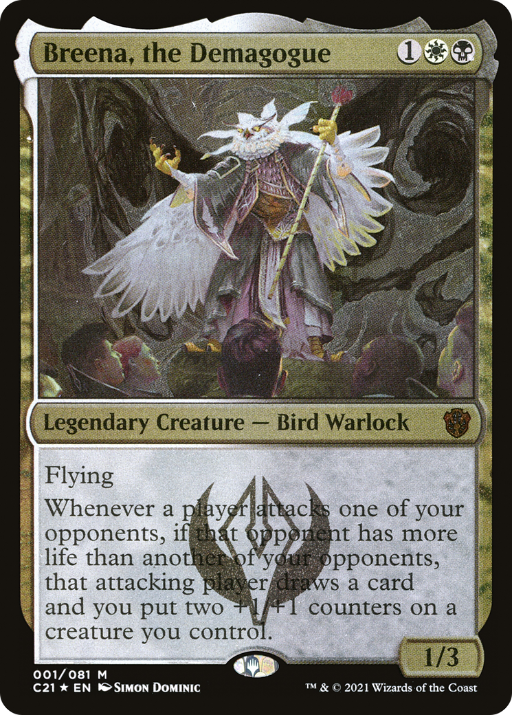 Breena, the Demagogue (001) [Commander 2021 Display Commanders]  Foil