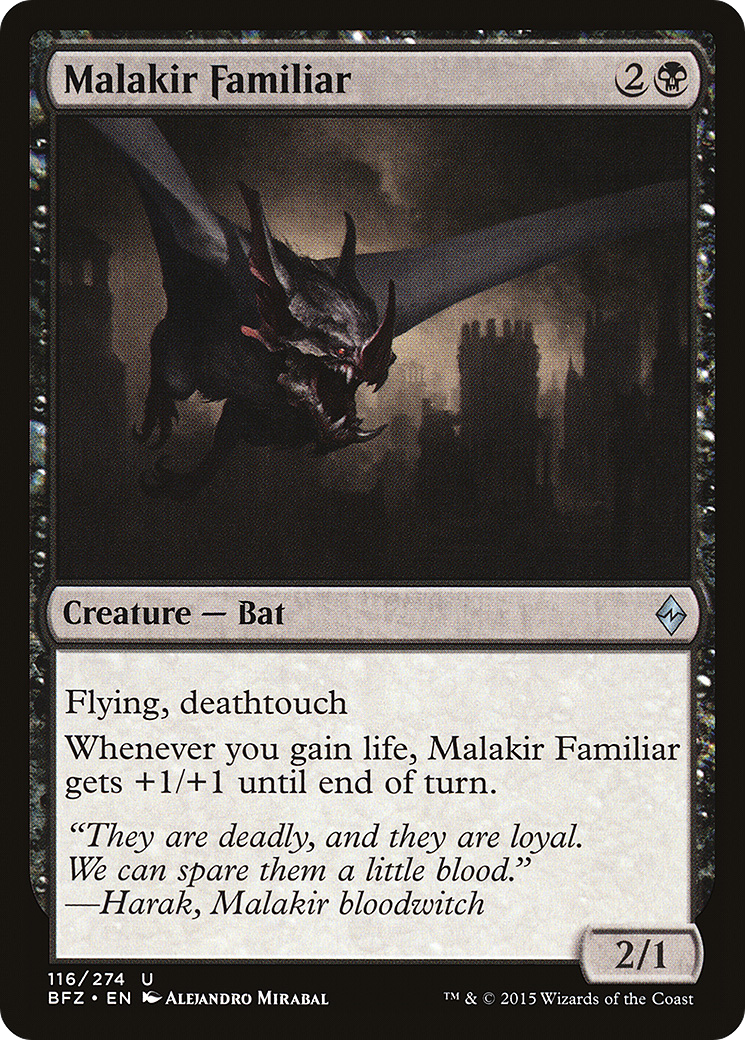 Malakir Familiar [Battle for Zendikar] Foil