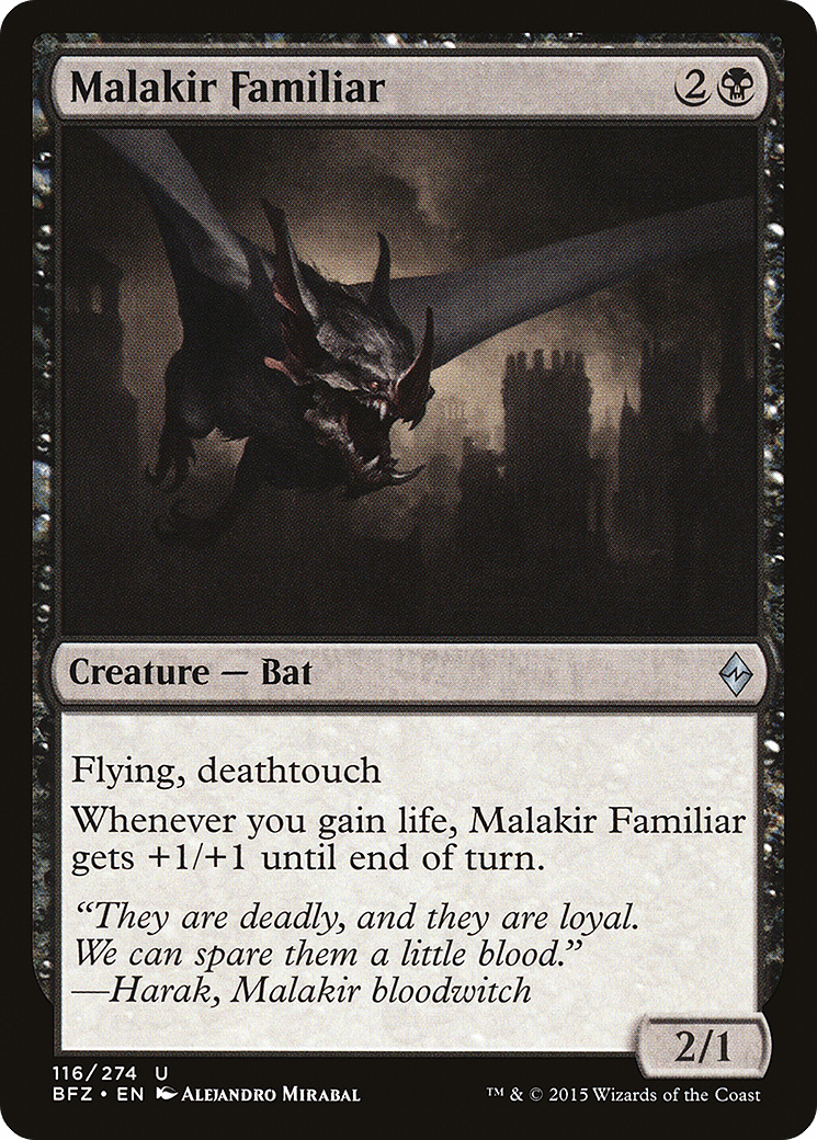 Malakir Familiar [Battle for Zendikar] Foil