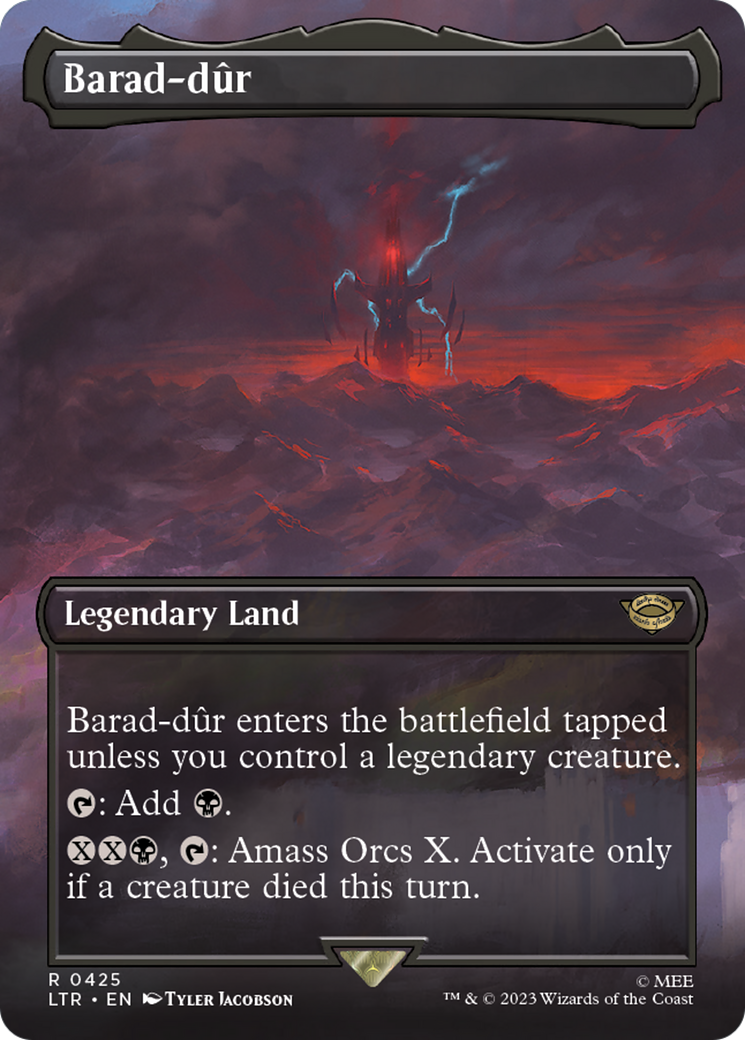 Barad-dur (Borderless Alternate Art) (425) [The Lord of the Rings: Tales of Middle-Earth] Foil