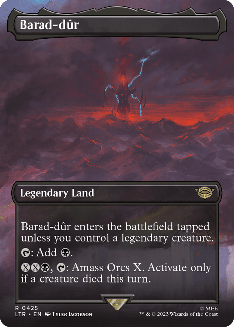 Barad-dur (Borderless Alternate Art) (425) [The Lord of the Rings: Tales of Middle-Earth]