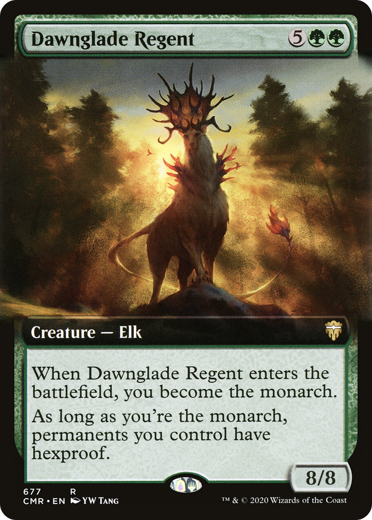 Dawnglade Regent (Extended Art) [Commander Legends] Foil