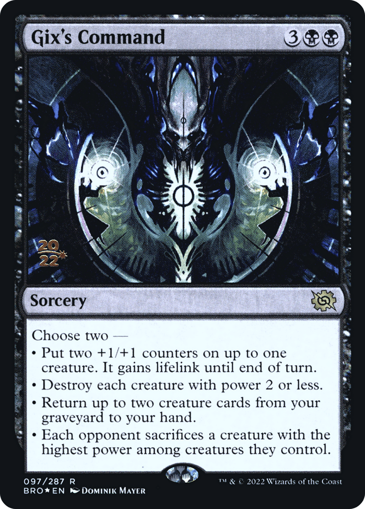 Gix's Command [The Brothers' War Prerelease Promos]