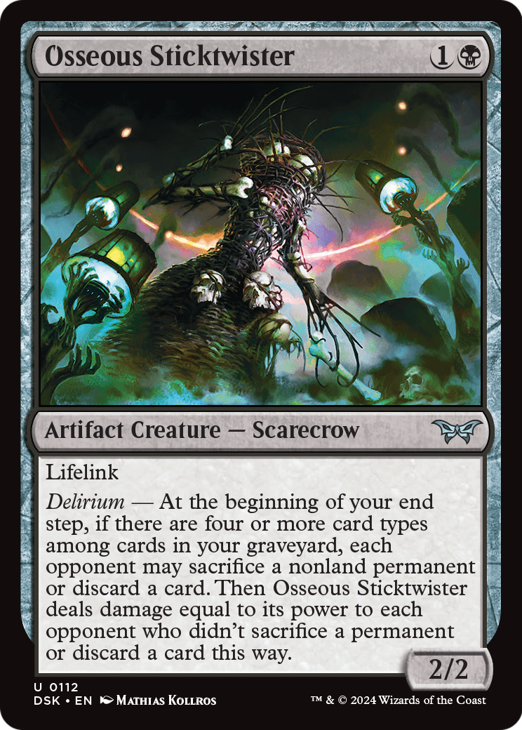 Osseous Sticktwister [Duskmourn: House of Horror] Foil
