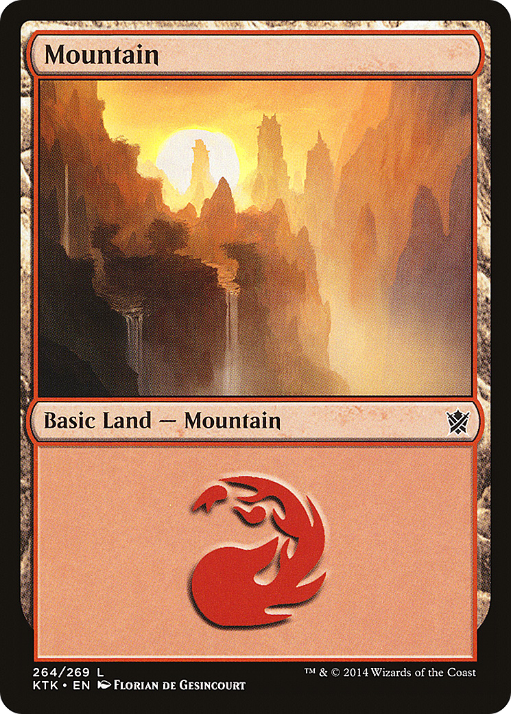 Mountain (264) [Khans of Tarkir] Foil