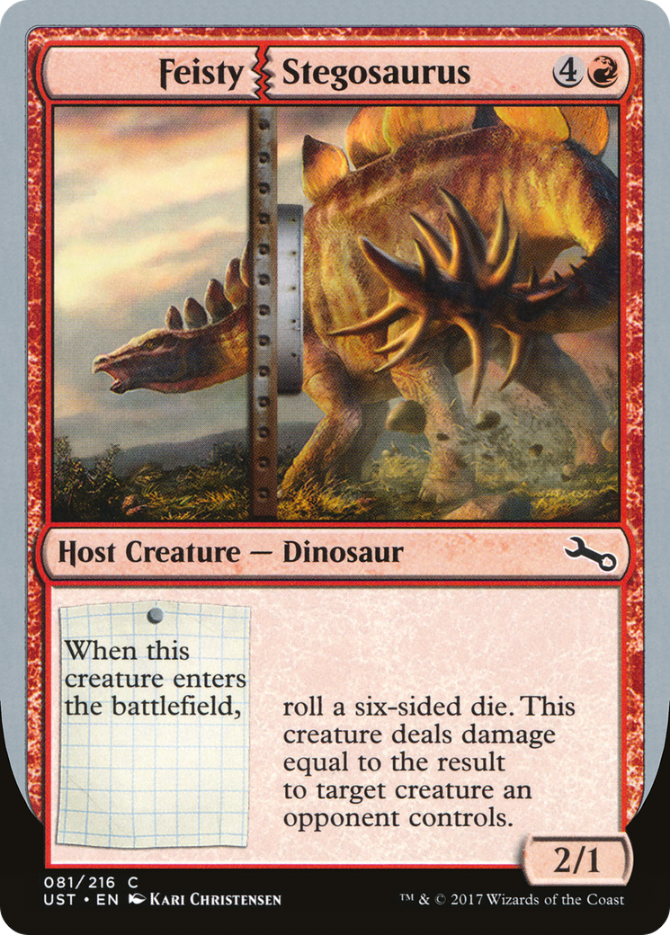 Feisty Stegosaurus [Unstable] Foil
