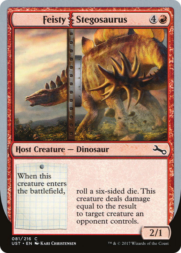 Feisty Stegosaurus [Unstable] Foil