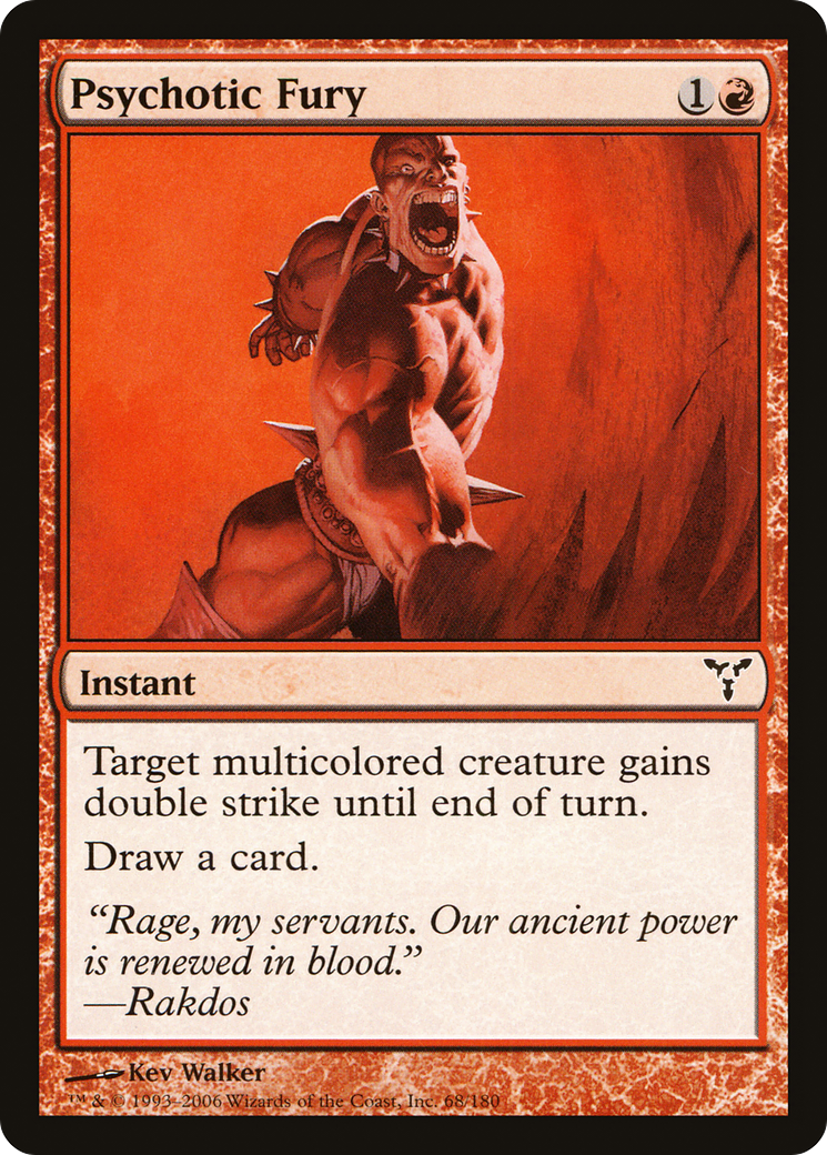 Psychotic Fury [Dissension] Foil