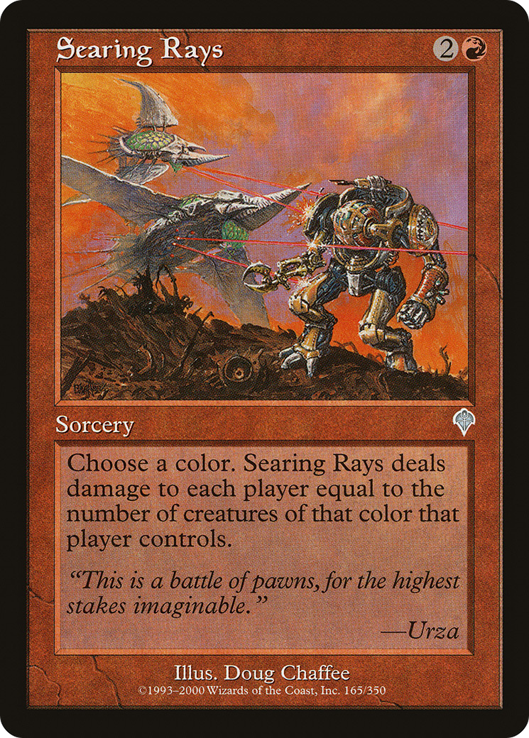 Searing Rays [Invasion] Foil