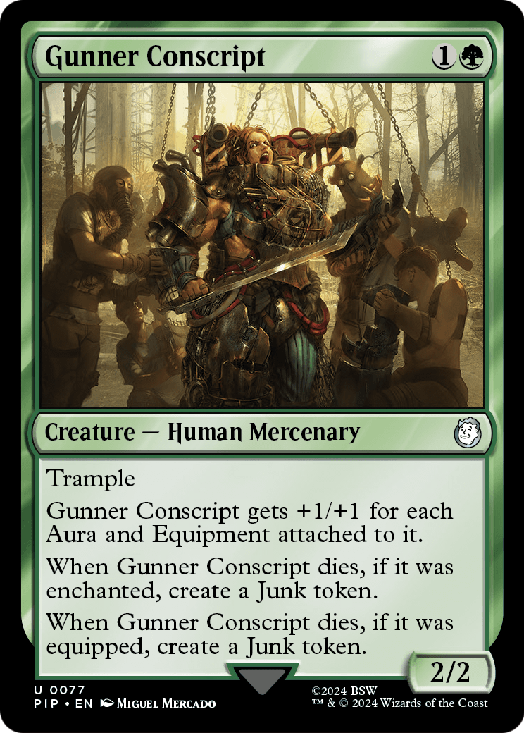 Gunner Conscript [Fallout] Foil