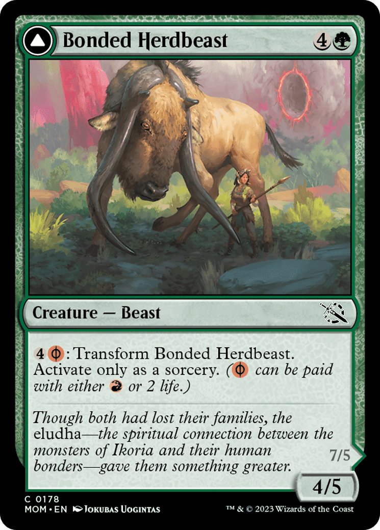 Bonded Herdbeast // Plated Kilnbeast [March of the Machine] Foil