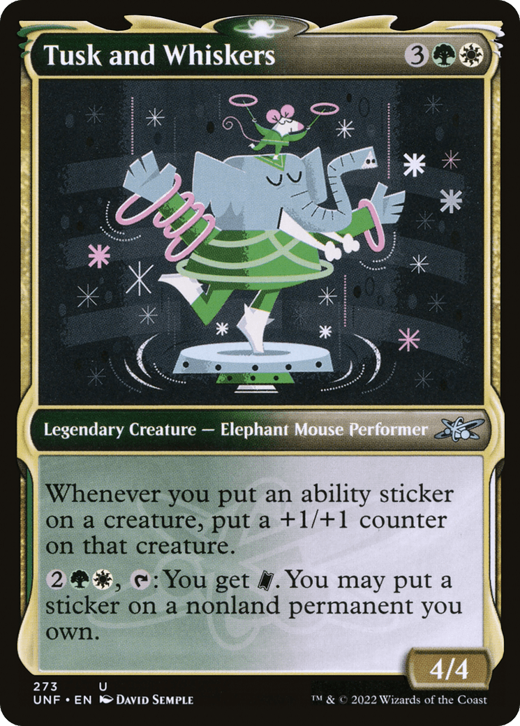 Tusk and Whiskers (Showcase) [Unfinity] Foil