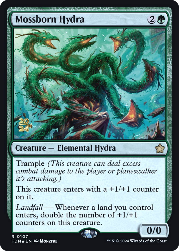 Mossborn Hydra (-107) - Prerelease Cards Foil