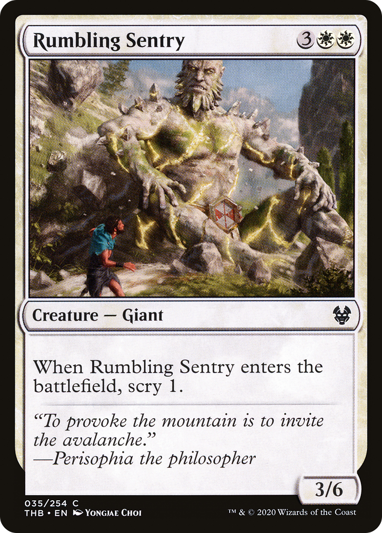 Rumbling Sentry [Theros Beyond Death] Foil