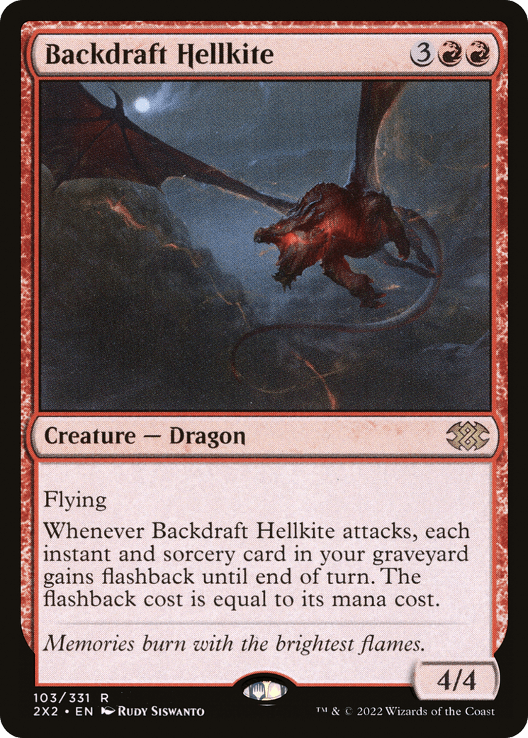 Backdraft Hellkite [Double Masters 2022] Foil
