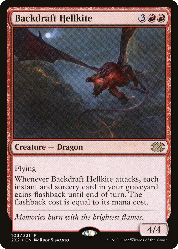 Backdraft Hellkite [Double Masters 2022] Foil