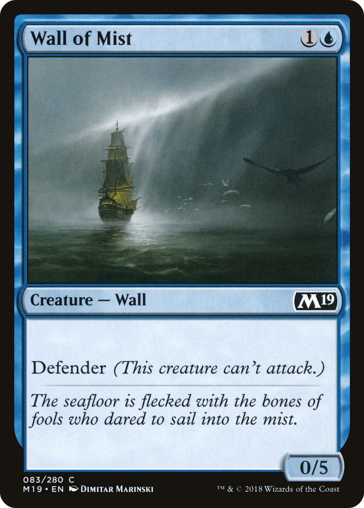 Wall of Mist [Core Set 2019] Foil